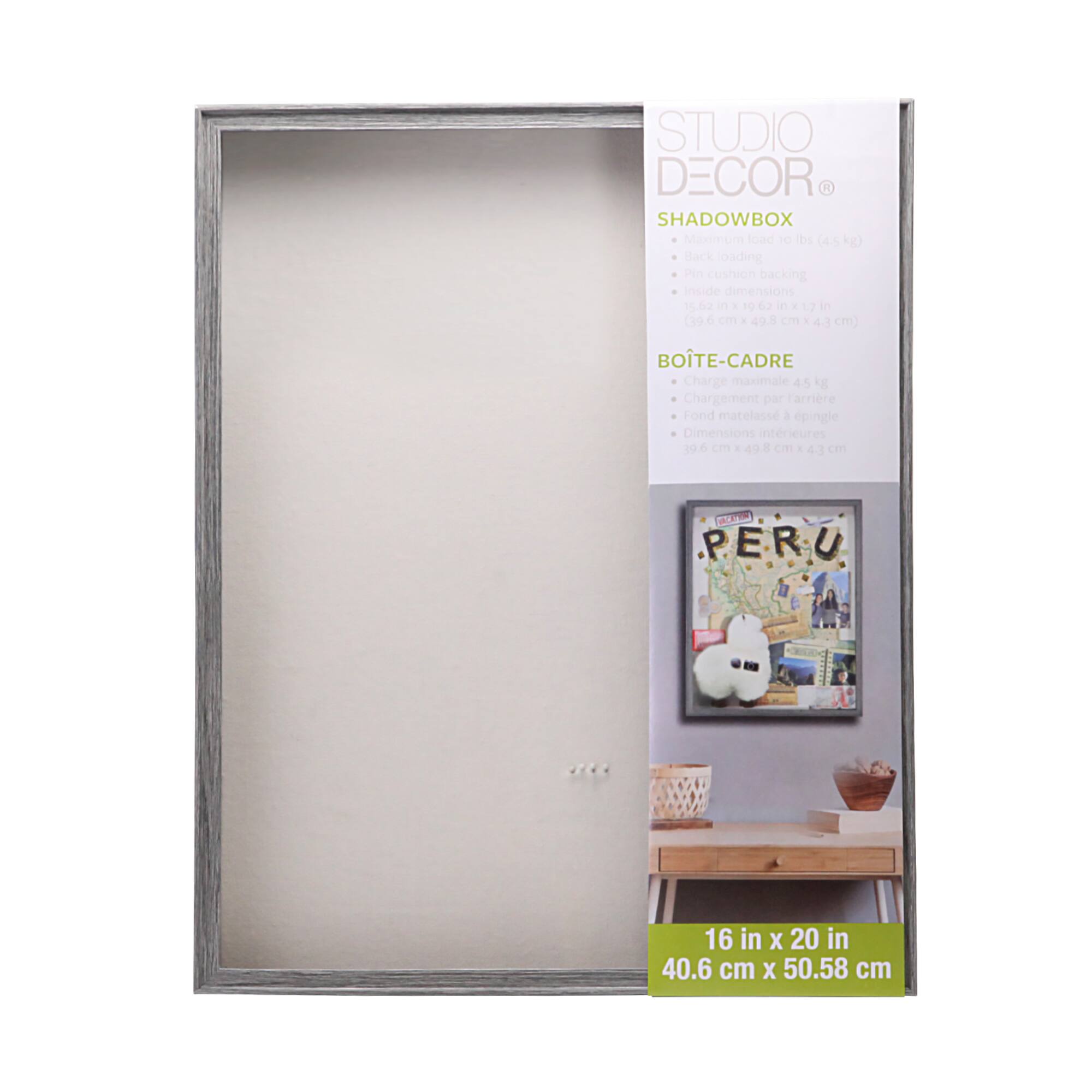 Gray Shadow Box by Studio Décor